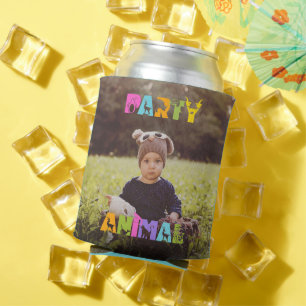 Party Animal Favor Aangepaste foto Blikjeskoeler