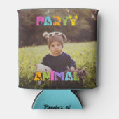 Party Animal Favor Aangepaste foto Blikjeskoeler (Voorkant)