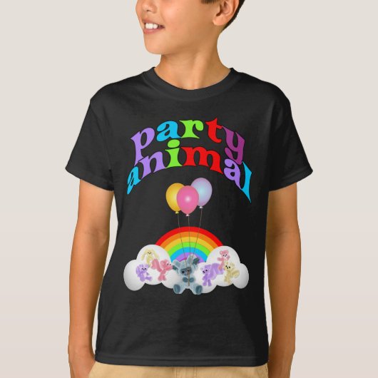 Party Animal Fun T-shirt (Voorkant)
