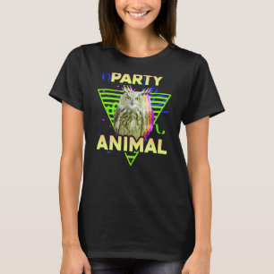 PARTY ANIMAL Funny Owl Girls Boys Birthday Pa T-shirt
