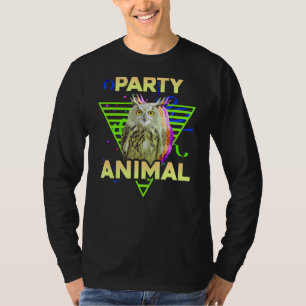 PARTY ANIMAL Funny Owl Girls Boys Birthday Pa T-shirt