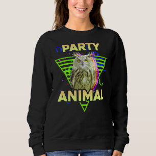 PARTY ANIMAL Funny Owl Girls Boys Birthday Pa Trui