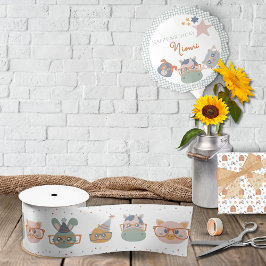 Party Animal Gift Wrap Ribbon Satijnen Lint