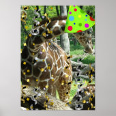 Party Animal Giraffe Poster (Voorkant)