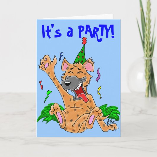 Party Animal Hyena Kaart (Voorkant)