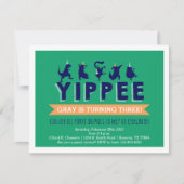 Party Animal Kinderverjaardag Uitnodiging (Voorkant)