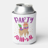 Party Animal Llama Bachelorette Birthday Blikjeskoeler (Blikje Voorkant)