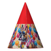 Party Animal Pet Rood Feesthoedjes (Achterkant)