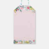 Party Animal Pink Gold Safari Birthday Hartelijk d Cadeaulabel (Achterkant)