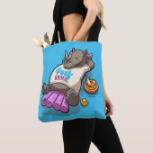 Party Animal Relaxed Rhino Opblaasbare neushoorn Tote Bag