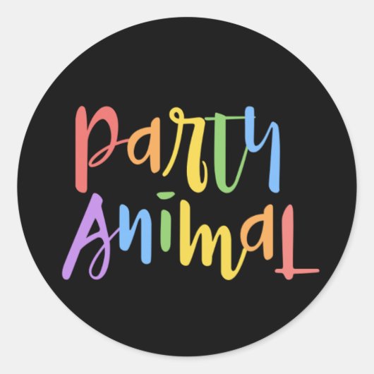 Party Animal Sticker (Voorkant)