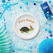 Party Animal Turtle Papieren Bordje (Feest)