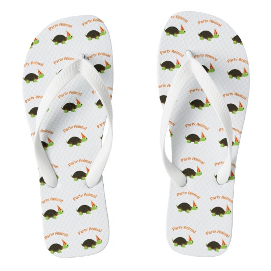 Party Animal Turtle Teenslippers (Voetbed)