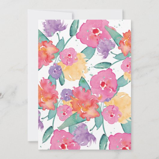 Party Animals 1st Verjaardag Uitnodiging (Achterkant)