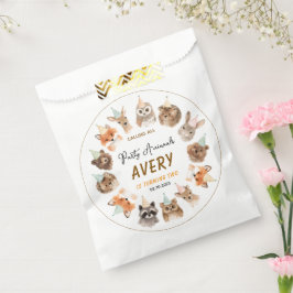 Party Animals 2nd Birthday | Cute Jungle Animal Bedankzakje