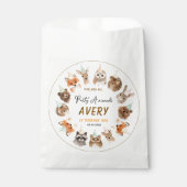 Party Animals 2nd Birthday | Cute Jungle Animal Bedankzakje (Voorkant)