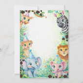 Party Animals Birthday Colorful Rainbow  Kaart (Achterkant)