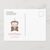 Party Animals Birthday Simple Invitation Briefkaar Briefkaart (Achterkant)