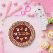 Party Animals, Chevron Birthday Party Papieren Bordje (Feest)