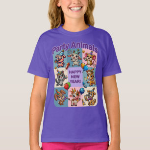 Party Animals "Gelukkig Nieuwjaar" T-shirt