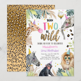 Party Animals Girl Safari 2 Wilde 2e verjaardag in Kaart