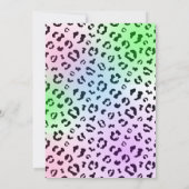 Party Animals Girl Verjaardag Uitnodiging (Achterkant)