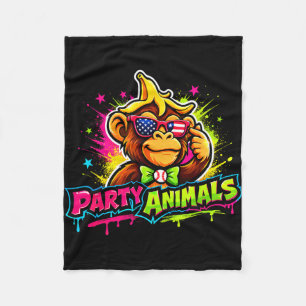 Party animals honkbal jersey  fleece deken