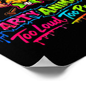 Party animals honkbal jersey  poster (Hoek)