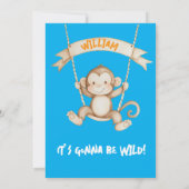 Party Animals Kids Birthday Invitation Kaart (Achterkant)