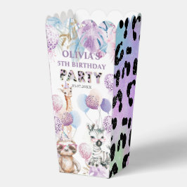 Party Animals Oerwoud Safari Verjaardag Popcorn Bedankdoosjes