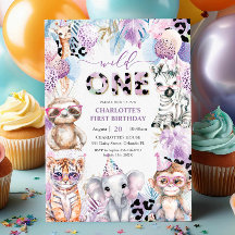 Party Animals Oerwoud Safari Wild Een 1e Verjaarda