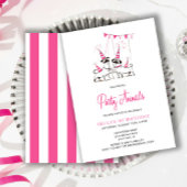 Party Animals Puppy Roze Verjaardag Party Uitnodig Kaart