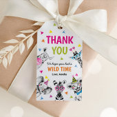 Party Animals Safari Birthday Thank You Favor Zoo Cadeaulabel