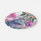 Party Animals Safari Oerwoud Wild Een Verjaardag Papieren Bordje (Gekanteld)