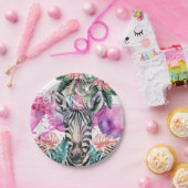 Party Animals Safari Oerwoud Wild Een Verjaardag Papieren Bordje (Feest)