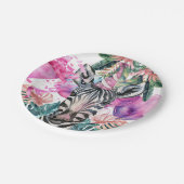 Party Animals Safari Oerwoud Wild Een Verjaardag Papieren Bordje (Gekanteld)