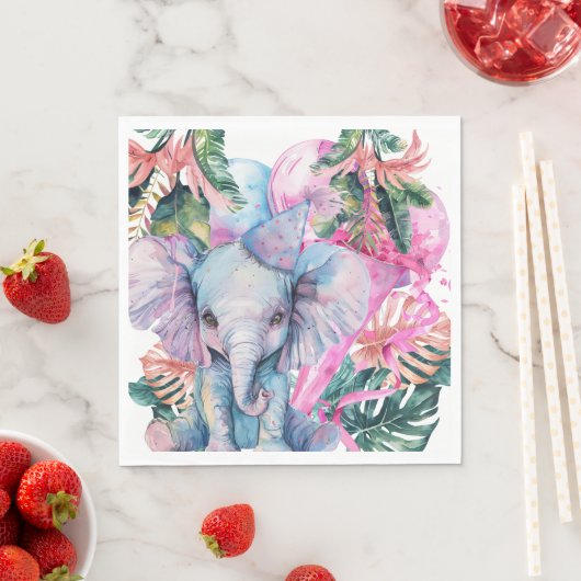 Party Animals Safari Oerwoud Wild Een Verjaardag Servet (Insitu)