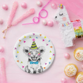 Party Animals Safari Wild Tiger Jungle Birthday Papieren Bordje (Feest)