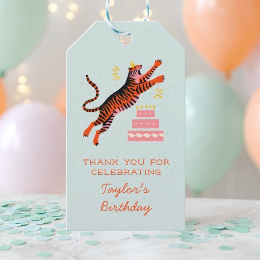 Party Animals Tiger Kids Birthday Thank You Cadeaulabel
