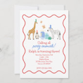 Party Animals Uitnodiging (Voorkant)