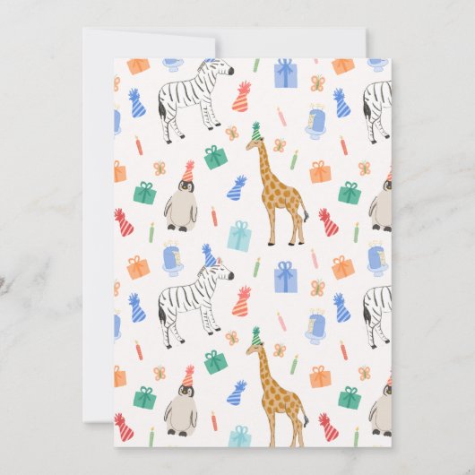 Party Animals Uitnodiging (Achterkant)