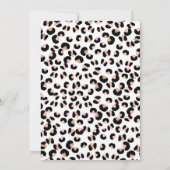 Party Animals Wild Safari Pink Girl Birthday Kaart (Achterkant)