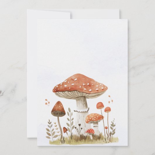 Party Animals Woodland Kids Verjaardagsfeest Kaart (Achterkant)