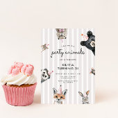 Party Animals Woodland Verjaardag Uitnodiging