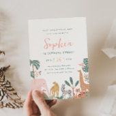 Party Animals Zoo Verjaardag Uitnodiging Safari