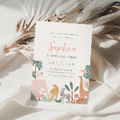 Party Animals Zoo Verjaardag Uitnodiging Safari