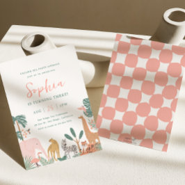 Party Animals Zoo Verjaardag Uitnodiging Safari