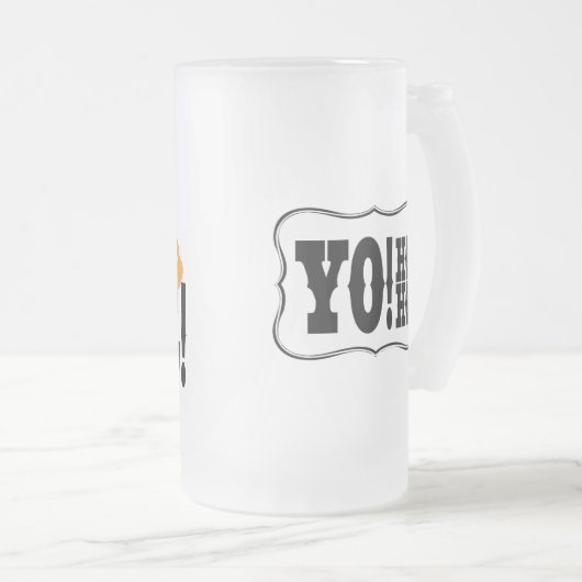 Party Aweigh - Arrr - Praat als een Pirate Day Matglas Bierpul (Voorkant rechts)