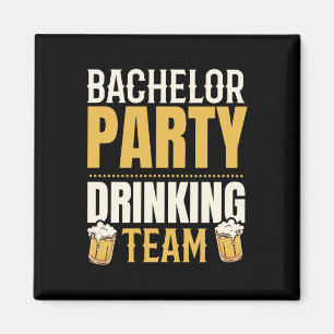 Party Bachelor Drink Team Groomsquad Groom Squa Magneet