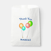 Party ballons kinderen Birthday Dank je Bedankzakje (Voorkant)